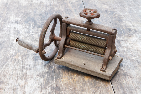 Antique  squid  grinder about 100 years of age