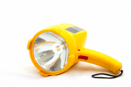 Rechargeable halogen handle spotlightの写真素材