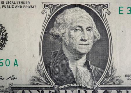 One hundred dollar bill close up. Money background.