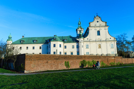 Church of St. Michael the Archangel and St. Bishop of Stanislaus in Krakow, Polandの写真素材