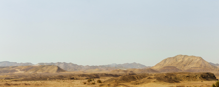 Beautiful summer landscape of the desert. Summer backgroundの写真素材