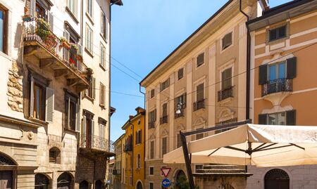 Bergamo, Italy. Beautiful summer cityscapeの写真素材