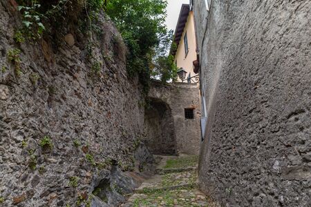 Beautiful narrow streets in Italyの写真素材
