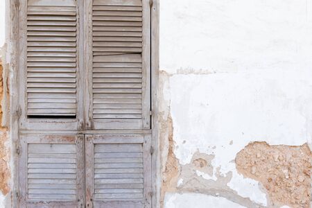 Old vintage wooden door. Vintage backgroundの写真素材