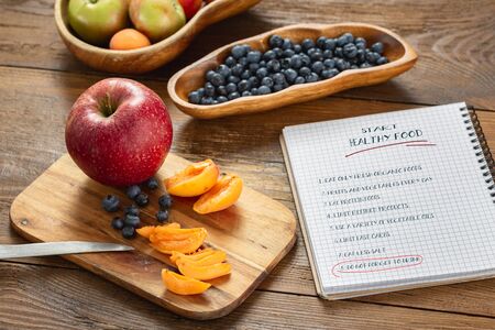 Start healthy food concept. Cooking healthy diet eatingの写真素材