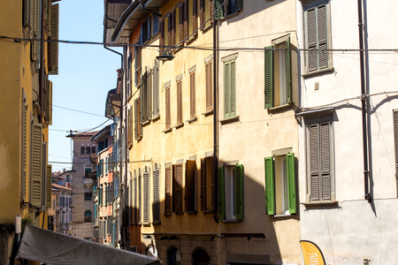 Bergamo, Italy. Beautiful summer cityscapeのeditorial素材