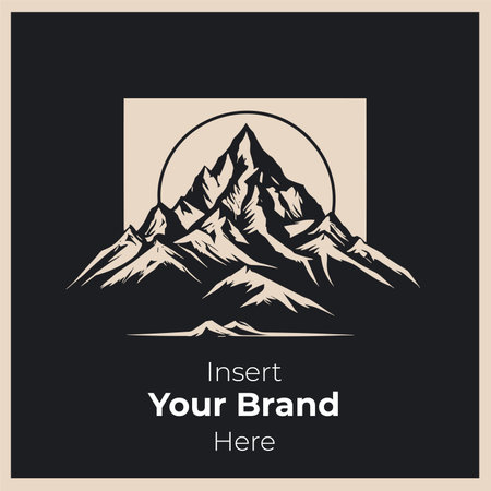 Mountain Logo Template. Vector Illustration for your business design.のイラスト素材