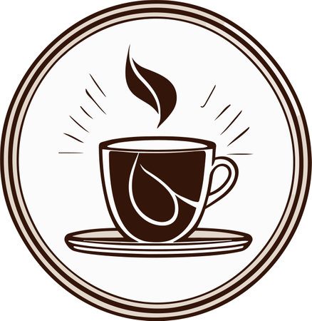 Coffee cup icon. Vector illustration on isolated white background.のイラスト素材
