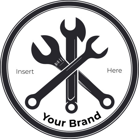 wrench and spanner on a white background. Vector illustration.のイラスト素材