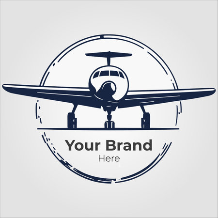 Airplane logo. Vector illustration. Logo for your business design.のイラスト素材