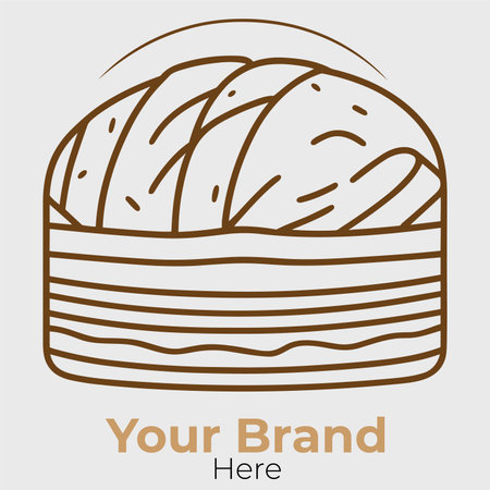 Bread line icon. Bakery symbol. Bakery sign. Vector illustrationのイラスト素材