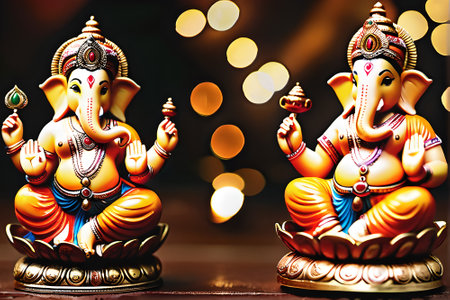 Ganesha The Lord Of Wisdom, Hindu God Of Wisdom.の素材