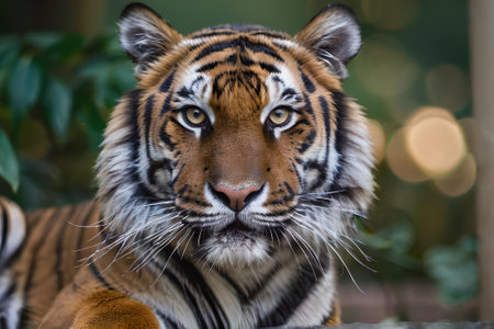 Portrait of a Siberian Tiger (Panthera tigris altaica)の素材