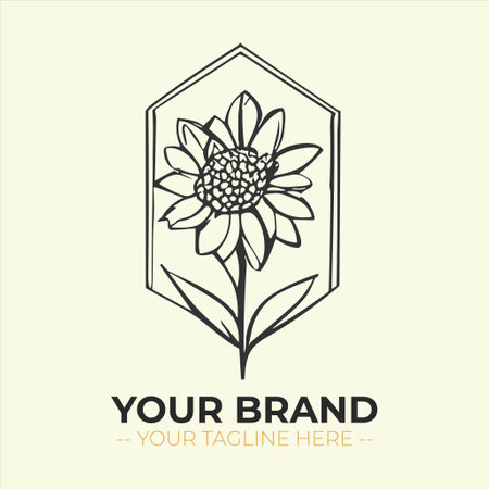Vector logo design template for beauty salon, spa, hair salon, cosmetic, natural cosmetics, perfume, health care, eco products.のイラスト素材