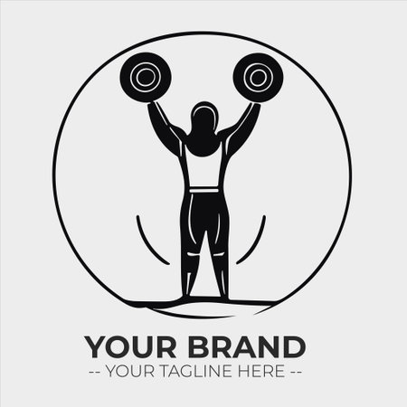 Fitness design over gray background, vector illustration. Vector graphic.のイラスト素材