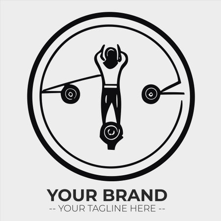 Fitness design over gray background, vector illustration eps10.のイラスト素材