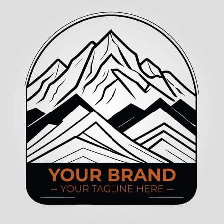 Mountain design, vector illustration eps 10. Mountain graphic designのイラスト素材