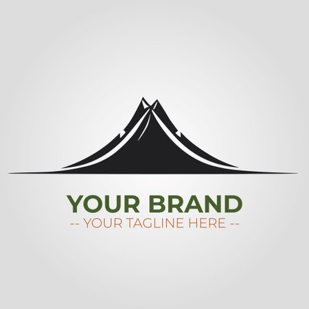 Mountain Logo Design Template. Vector Illustration. Business Logo Templateのイラスト素材