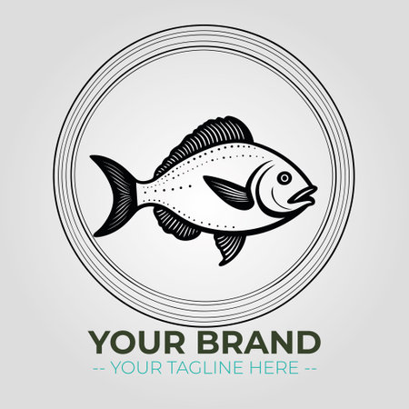 Fish design over gray background, vector illustration.  Vector illustration.のイラスト素材