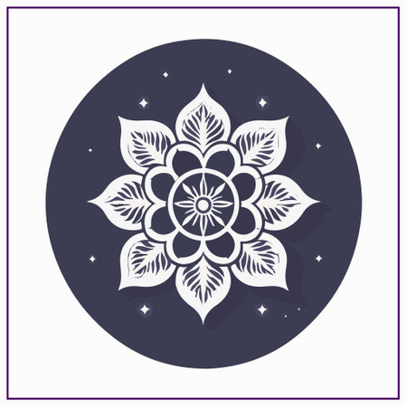 Ornament beautiful card with mandala. Geometric circle element made in vectorのイラスト素材