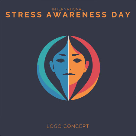 International Women's Day. Vector illustration. Flat design on blue background.のイラスト素材