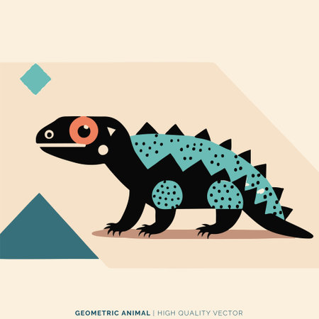 Cute chameleon. vector illustration. eps 10.のイラスト素材