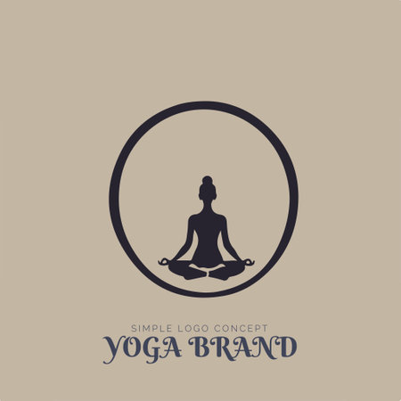 Yoga pose icon. Vector illustration. Design element for yoga studio.のイラスト素材
