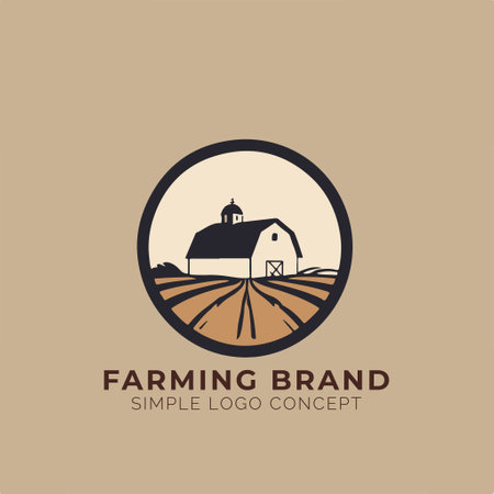 Farm logo design. Farm logo design. Farm logo design. Farm logo design.のイラスト素材