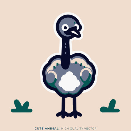 Cute cartoon turkey. Vector illustration. Flat style. Isolated.のイラスト素材