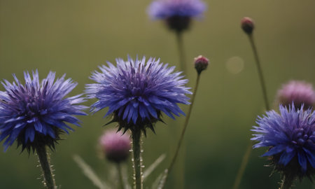 Centaurea cyanus, also known as Centaurea cyanusの素材