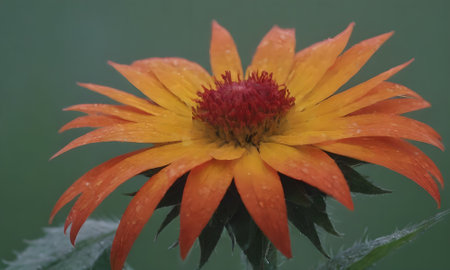Flower of the sunflower, Helichrysum bracteatumの写真素材