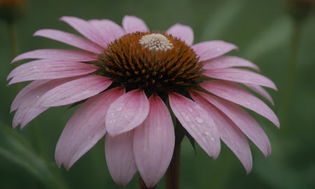 Echinacea purpurea, coneflower, close-upの写真素材