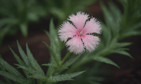 Dianthus chinensis flower in the garden. (Dianthus chinensis)の写真素材