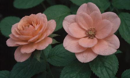 Roses in the garden, Roses are beautiful with a beautiful sunny day.の写真素材