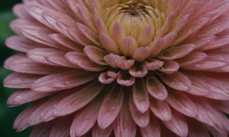 Pink chrysanthemum flower close-up. Soft focus.の写真素材