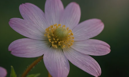 Anemone flower - Latin name - Anemone nemorosaの写真素材