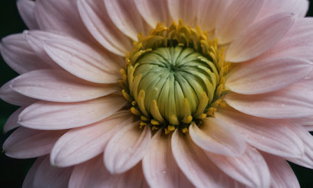 Close up of a white dahlia flower in the garden.