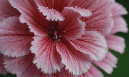 Close up of pink flower with white petals and pink petalsの写真素材