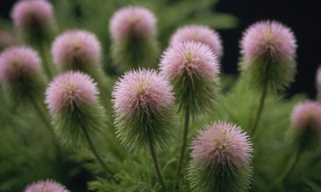 Prickly wattle (Cirsium sanguineum)の写真素材
