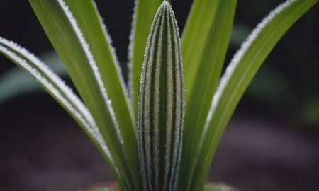 Close up of aloe vera plant in the botanical gardenの写真素材