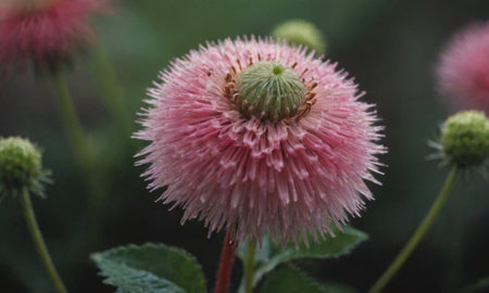 pink flower in the garden, soft focus and shallow DOFの写真素材
