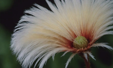 Close up of a white flower in the garden with blurred background.の写真素材