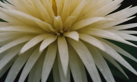White dahlia flower in the garden. Close-up.の写真素材