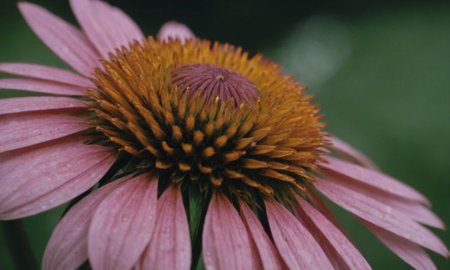 Echinacea purpurea, commonly known as coneflower.の写真素材