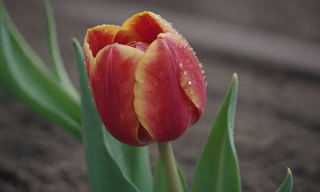 Tulip. Beautiful bouquet of tulips. colorful tulips. tulips in spring,colourful tulipの写真素材