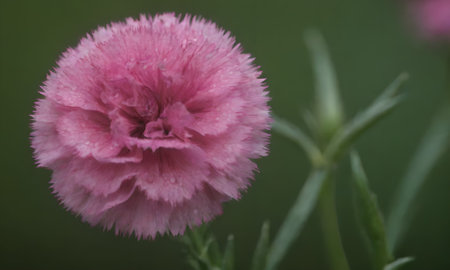 pink carnation flower in the garden, soft focus background.の写真素材