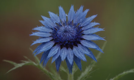 Cornflower, Centaurea cyanus, also known as cornflower.の写真素材