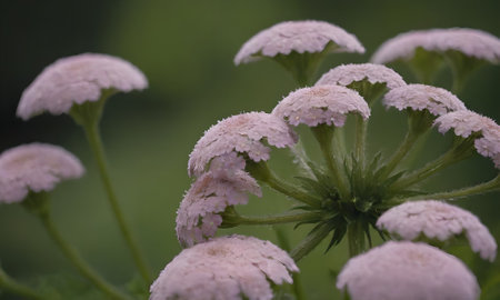 Achillea millefolium, commonly known as bitter melle or bitter mellefolium.の写真素材