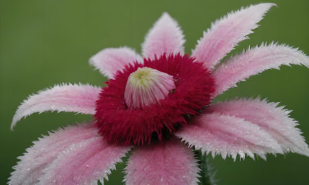Flower of a clematis (Clematis fulgida)の写真素材