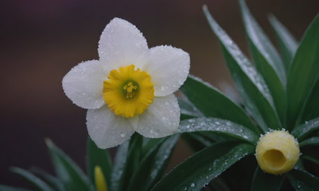 Daffodil (Narcissus daffodil)の写真素材